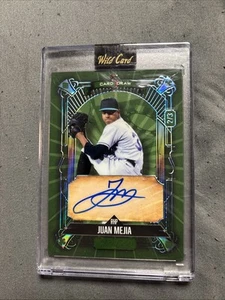 2024 Wild Card 5 Card Draw Juan Mejia Green Auto 2/3 Colorado Rockies - Bild 1 von 2