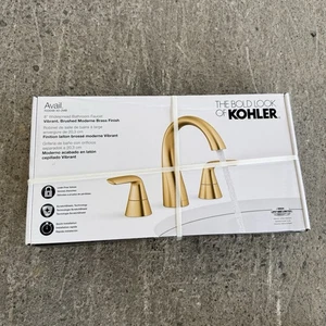 Rubinetto bagno moderno ottone spazzolato vibrante Kohler Avail R33048-4D-2MB - Foto 1 di 1