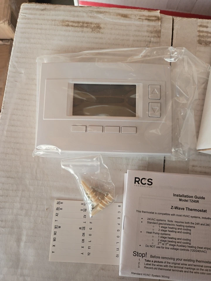 RCS TZ45R Programmable Z-wave Thermostat