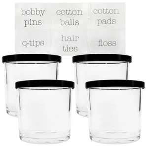 16oz Empty Candle Jars w/ Metal Lids 4pk, Candle-Making Containers- Darware - Picture 1 of 8