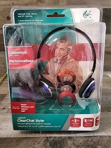 Logitech Stereo Headset H230 ClearChat Style Premium PC Headset Customize Sealed - Picture 1 of 5