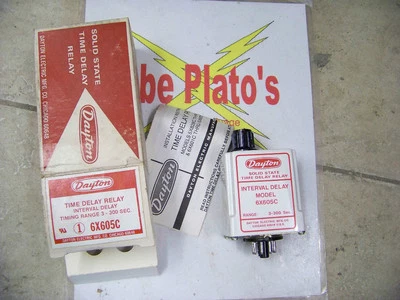 Dayton Solid State Time Delay Relay Interval Delay Model 6X605C 8 pin 3-300 sec - Image 1 of 4
