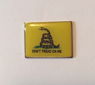 Gadsden DON'T TREAD ON ME  Lapel Pin Hat Vest Tea Party *USA MADE* - Image 1 of 4