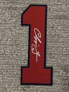Atlanta Braves Chipper Jones signed Jersey Number #1 - Picture 1 of 2