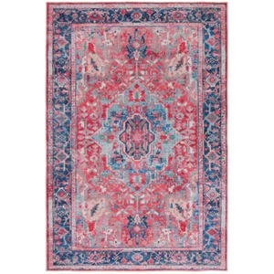 SAFAVIEH Serapi Collection SEP518M Navy / Red Rug - Picture 1 of 13
