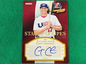2013 USA Baseball Champions Stars and Stripes Signatures #48 Garin Cecchini /671 - Picture 1 of 1