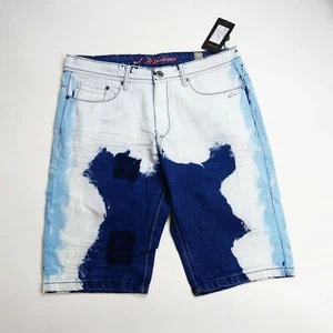 A.Tiziano Herrenshorts 100 % AUTHENTISCH GRÖSSE 32 mehrfarbig Batik Loganblau - Bild 1 von 5