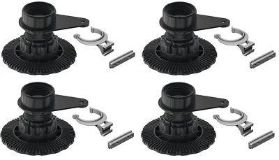 4x Base de Pie Axilo patas para muebles Gabinete Plástico Inserción - Imagen 1 de 2