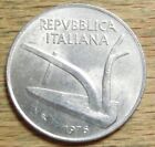 Italien  10  Lire  1976  Pflug - Weizenähren