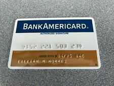 Vintage 1974 BankAmericard Charge Card