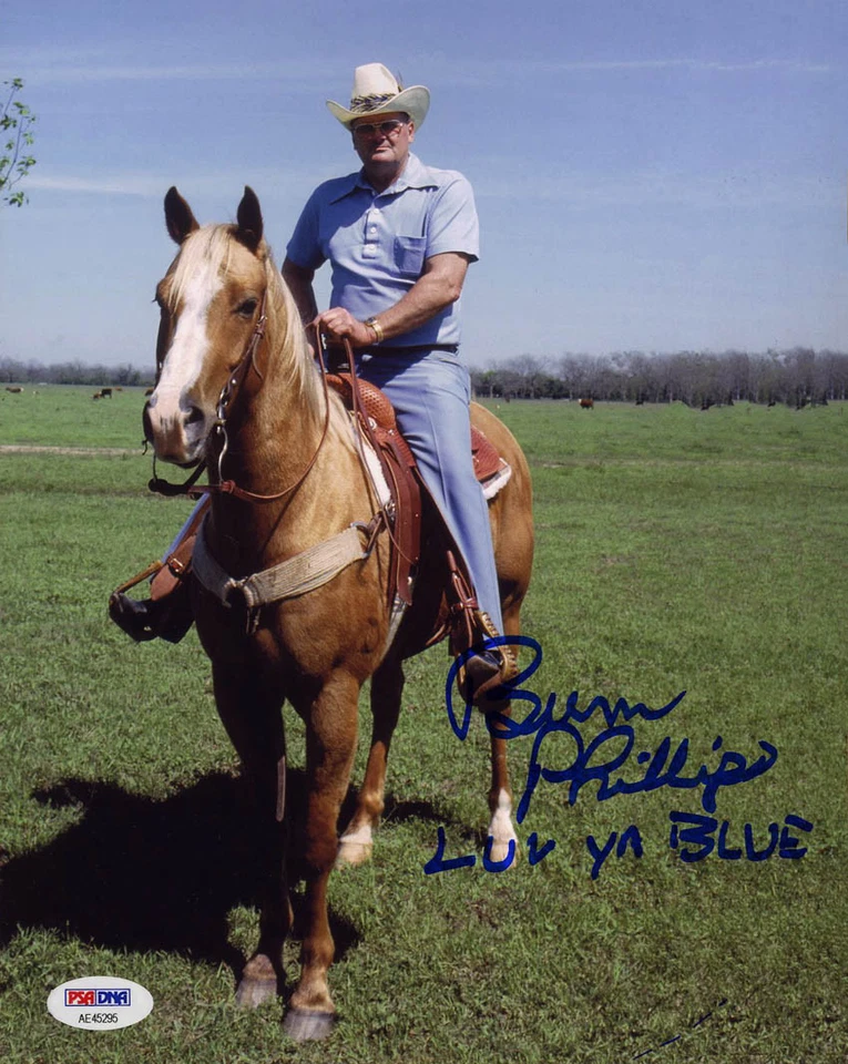 Bum Phillips SIGNED 8x10 Photo Luv Ya Blue Houston Oilers PSA AUTOGRAPHED Coach - Image 1 of 1