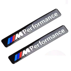 2pcs Metal M performance 8.5CM Emblems Fender Badge Car Truck Decal Sticker - Picture 1 of 16