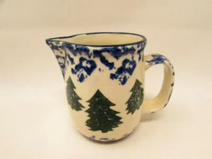 Cabin In The Snow by Tienshan Creamer  Blue  & Christmas Tree Sponge  b6 - Picture 1 of 2