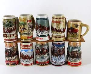Budweiser Holiday Stein Ceramarte Brasil Coleccionista Serie 1980-1989 81 82 83 84 - Imagen 1 de 24