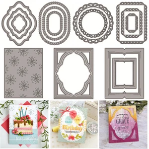 Decorative Frames Lace Metal Cutting Dies Embossing Card Scrapbook Paper Crafts - Picture 1 of 15