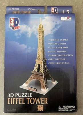 Eiffel Tower 3D Puzzle -New In The Box - Image 1 of 3