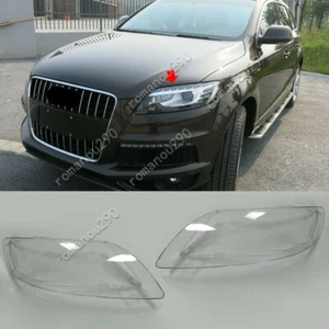 Cubierta de lente de faro izquierdo y derecho apta para Audi Q7 2011-2015 2 piezas - Imagen 1 de 11