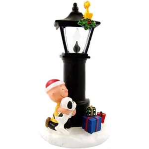 Peanuts Charlie Brown und Snoopy Lampenmast drehbarer Stecker Nachtlicht 8,25 Zoll - Bild 1 von 6