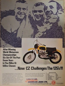 1971 Jawa CZ 125 23hp Motorcycle Ad - Picture 1 of 1