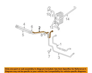 CHRYSLER OEM 03-04 Ram 2500,Ram 3500 Cooling Trans Oil Cooler-Tube 52028922AF - Picture 1 of 2