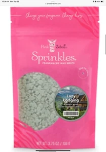 Pink Zebra Lazy Lodging Wax Sprinkles 3.75 oz Bag Fragranced Wax Melts - Picture 1 of 1