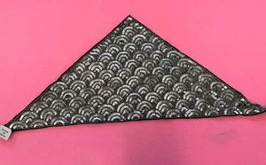 Head Bandana. Silver Sequins & Gray Beads. Hook & Eye Closer. New With Tag. - Picture 1 of 7