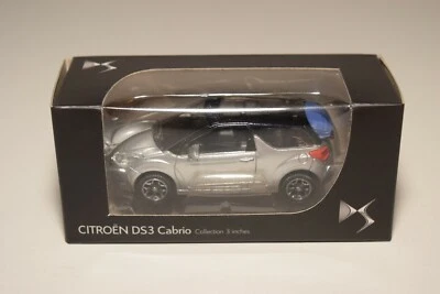 WW 1:64 NOREV CITROEN DS3 DS 3 CABRIO GRIGIO METALLIZZATO MIB - Immagine 1 di 3