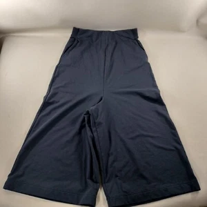 COS Wide Leg Stretch Blue Pull On Capri Pants Womens Size Small - Picture 1 of 5