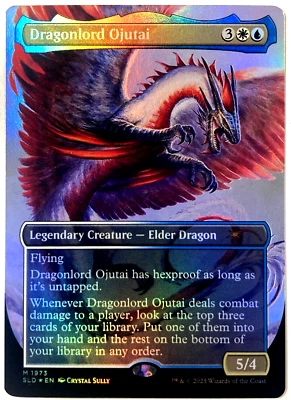 MTG Dragonlord Ojutai RAINBOW FOIL Secret Lair Drop 1973 NM - Image 1 of 4