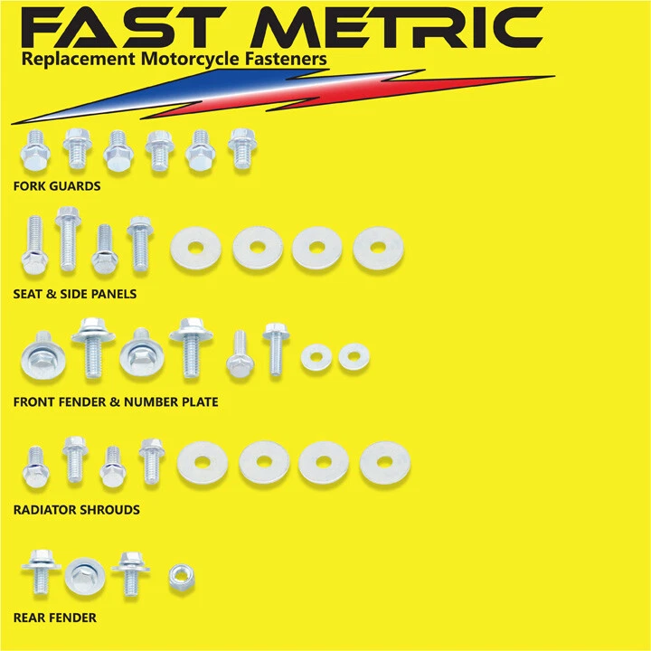 1989-1992 RM 250 Plastics & Body Bolt Kits-EVERY Fastener you'll need-GUARANTEED - Image 1 of 1