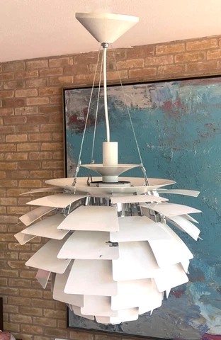 23" Louis Poulsen Signed Vtg Danish Modern PH Artichoke Chandelier Light Fixture Cover