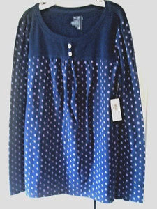 Girls Knit Top Size  L (10-12) 100% Cotton  Navy  Old Navy NWT - Picture 1 of 2