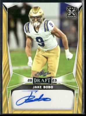 Jake Bobo 2023 Leaf Draft Gold Auto - Image 1 of 2