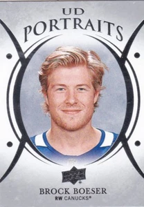 BROCK BOESER 2018-19 18-19 UPPER DECK PORTRAITS INSERT #P-6 CANUCKS - Picture 1 of 1