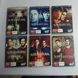 DVD - Supernatural Season Bundle 1 & 2 & 3 & 4 & 5 & 6 DVD R4 - Picture 1 of 5