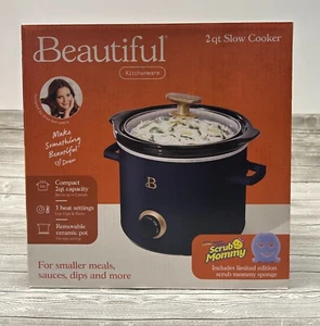 Olla de cocción lenta 2 cuartos de galón, Starry Night Blue de Drew Barrymore - Nueva en caja - Envío rápido - Imagen 1 de 2