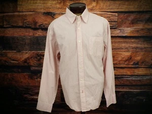 Eddie Bauer Mens Long Sleeve Button Front 100% Cotton Vintage Wash Striped XL - Picture 1 of 10