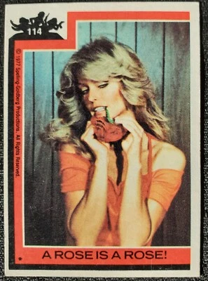 1977 Charlie's Angels Farrah Fawcett Spelling Card #114 - Image 1 of 2