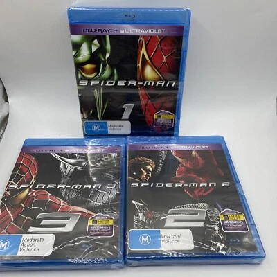 Películas de la Trilogía Spider-Man 1-3 1 2 3 Blu Ray + Ultravioleta Nuevo Precintado Foto 1 de 4