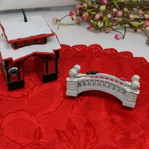 Mr Christmas victorian Holiday Skaters replacement piece part Bridge N Pagoda - Picture 1 of 9