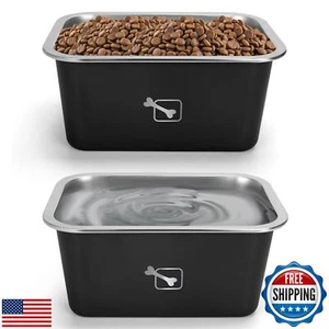 Stainless Steel Dog Bowls for Large Dogs, 2.65 Gallon High Capacity Dog Food - Picture 1 of 5