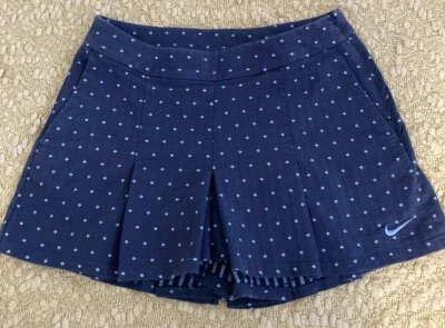 Nike Golf Skort Denim Dotted Pleated Women’s Sz 0 27” Waist - Image 1 of 4