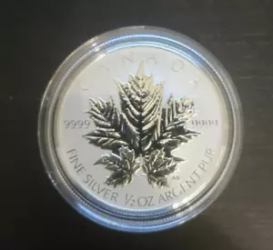 2013 Canadian Maple Leaf Reverse Proof 1/2 Oz Argent Pure Silver Bullion Coin $4 - Picture 1 of 2