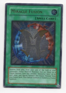 Yugioh Cybernetic Revolution *Foil* Miracle Fusion (CRV-EN039) Moderate Play UTR - Picture 1 of 2