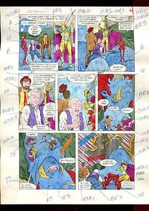 MISTER MIRACLE 16 SEITE 04 COLOR GUIDE-ORIGINAL ART-1 OF A KIND-MOENCH-PHILLIPS - Bild 1 von 1