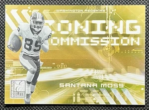 Donruss Elite #ZC-16 2006 Comisión de Zonificación Santana Moss Oro #/1000 Washington - Imagen 1 de 2
