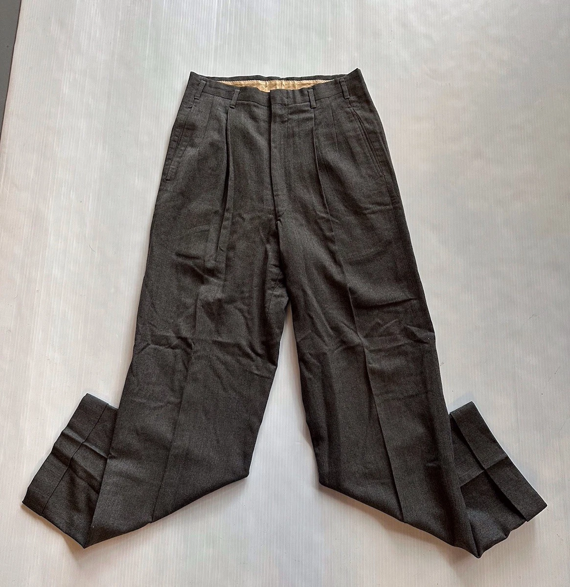 Preços baixos em Calças masculinas vintage tamanho normal da