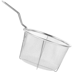 Fryer Basket Baskets with Handle Stainless Steel Deep for Large Pot - Picture 1 of 12