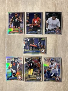 2011 Topps Chrome Football Silver Refractor Lot. 7 Cards, 3 Rookies. Jay Cutler - Picture 1 of 4