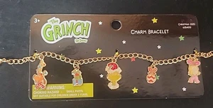 Dr Seuss.The Grinch Max Cindy Lou Charm Bracelet Christmas NWT - Picture 1 of 7